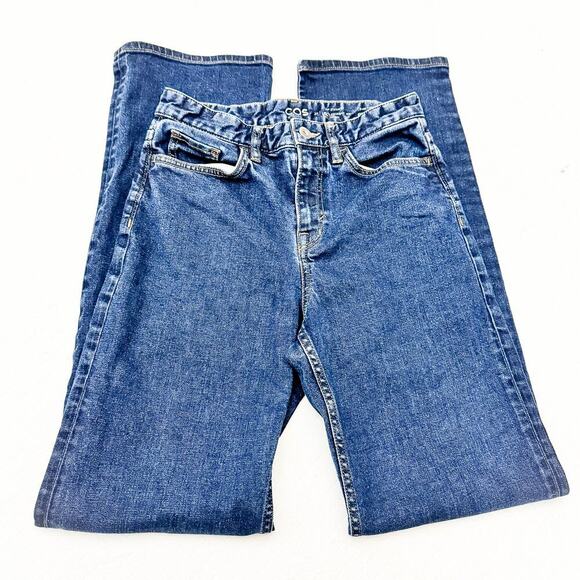 COS High Rise Loose Straight Full Length Dark Wash Denim Jeans Size 25 - Picture 5 of 10